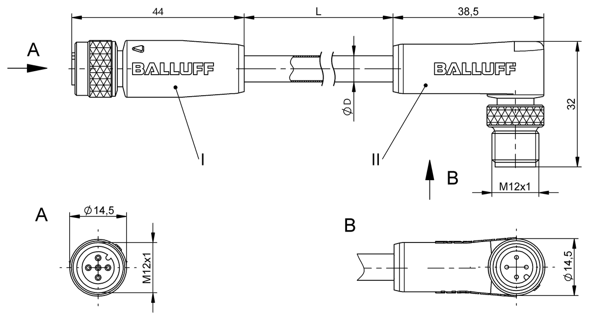 Double-ended cordsets