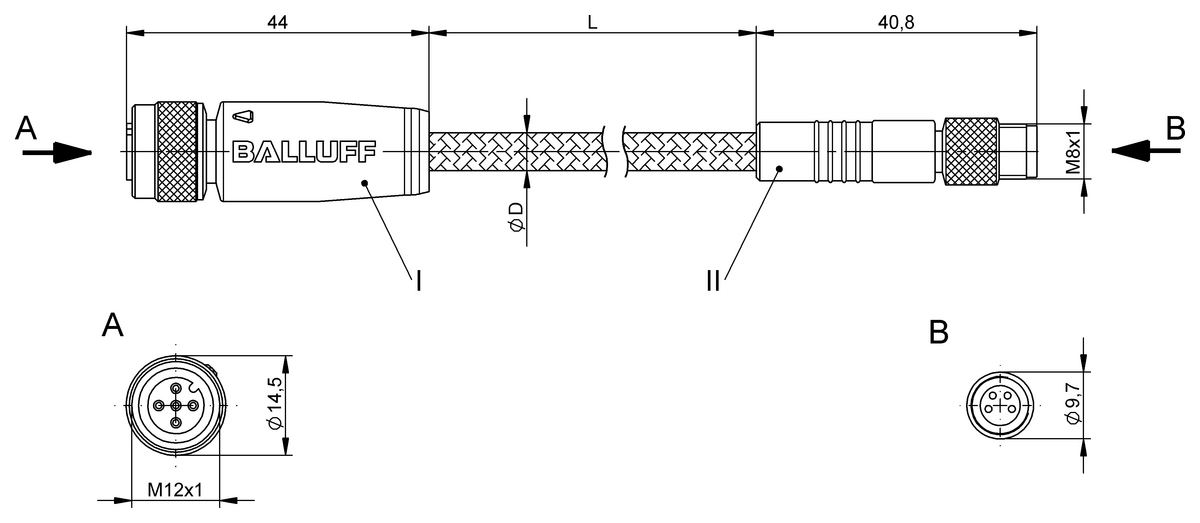 Double-ended cordsets