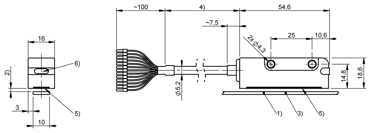 Absolute linear distance measuring system and rotary angle measuring system