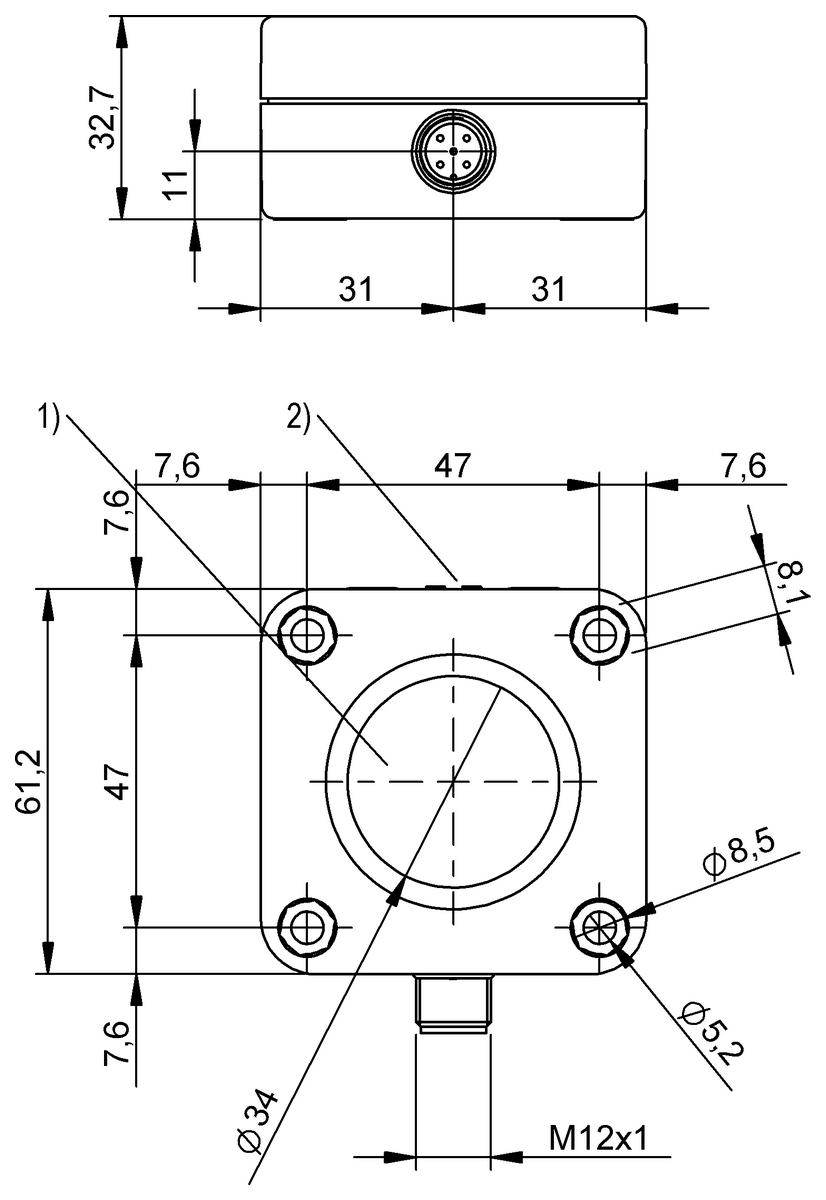 Ultrasonic sensors with analog output or digital output