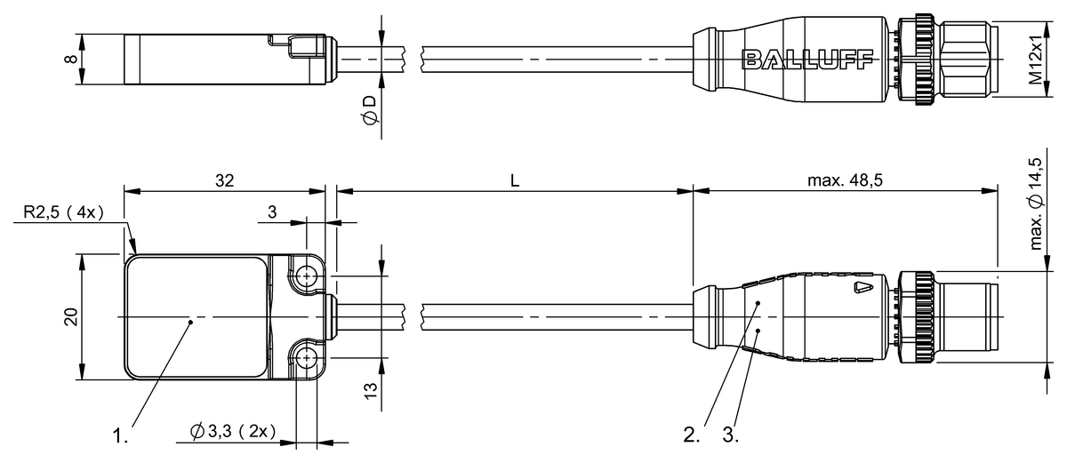 Inductive factor 1 sensors