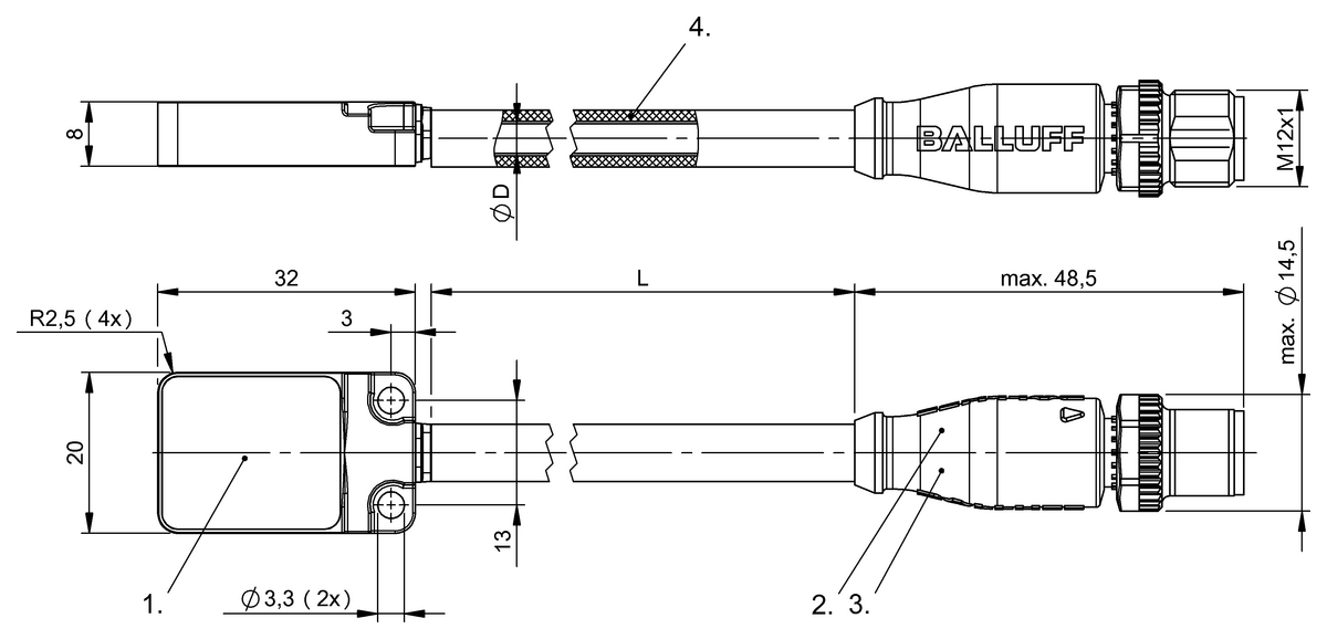 Inductive factor 1 sensors