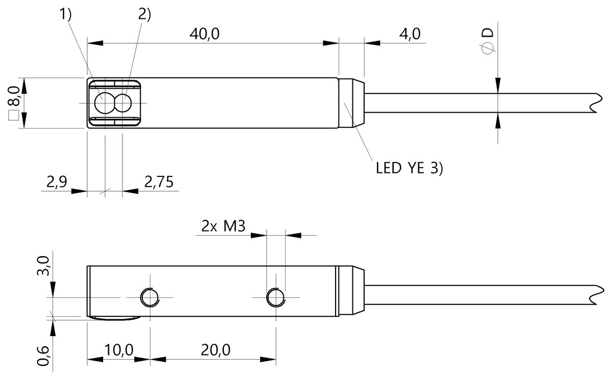 Diffuse sensors