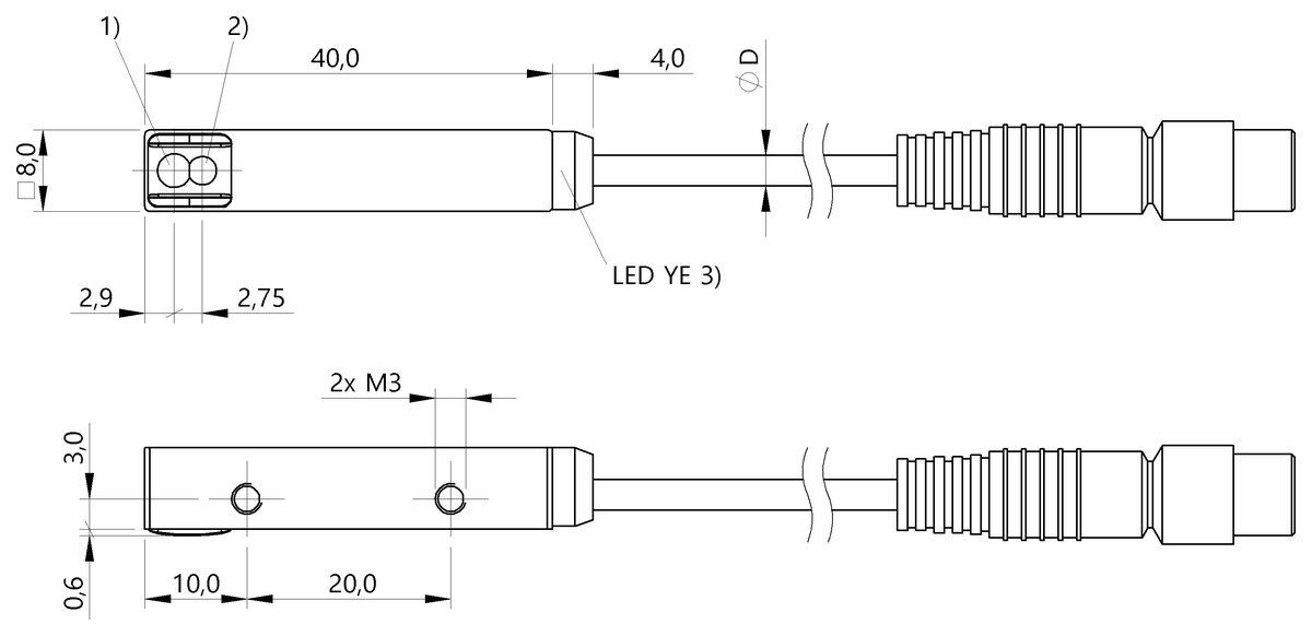 Diffuse sensors