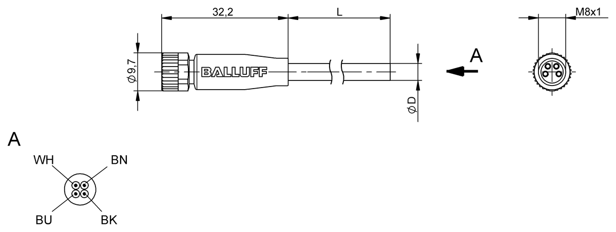 Single-ended cordsets