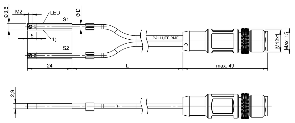Cylinder sensors for multiple slot shapes