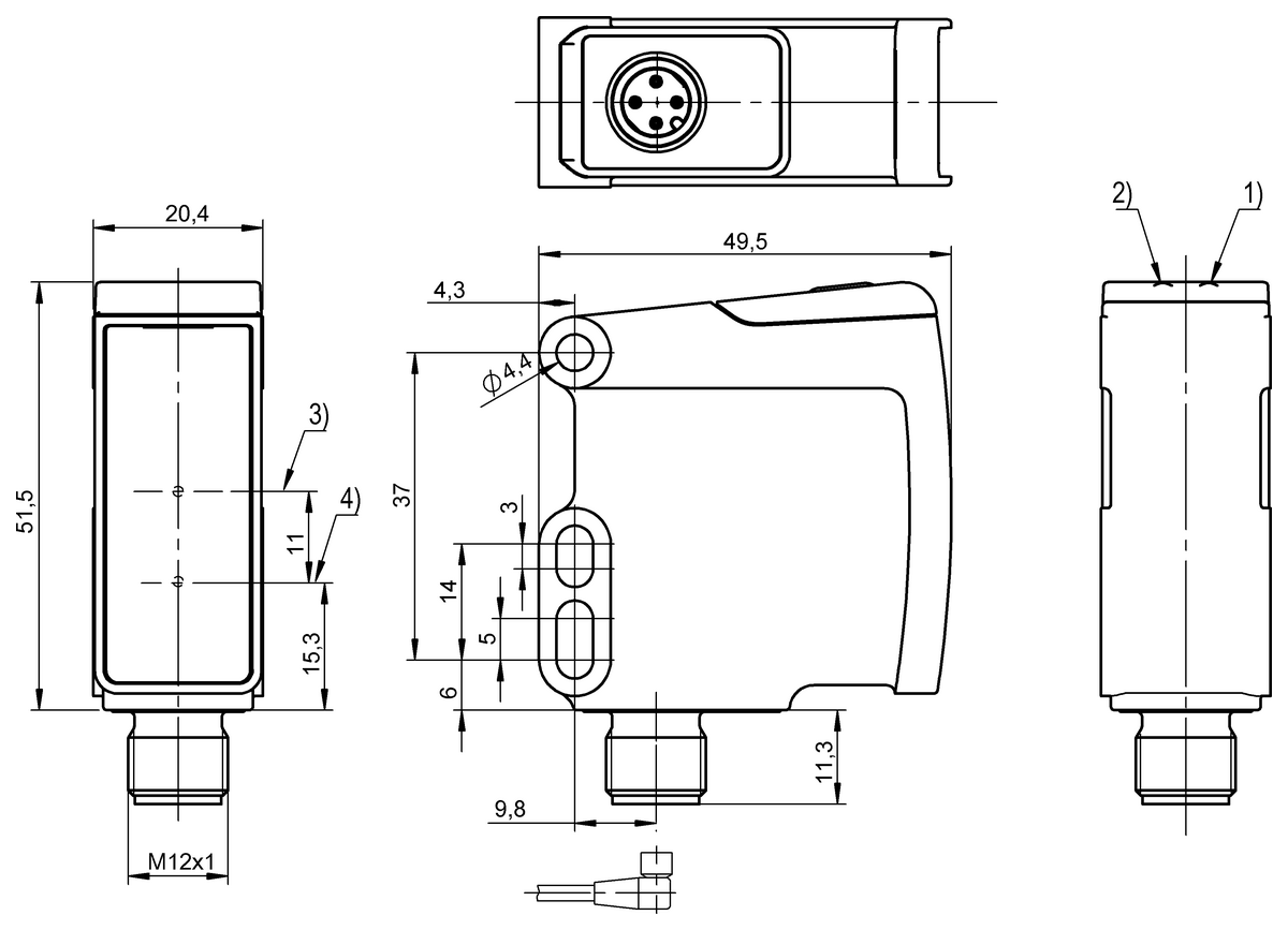 Diffuse sensors