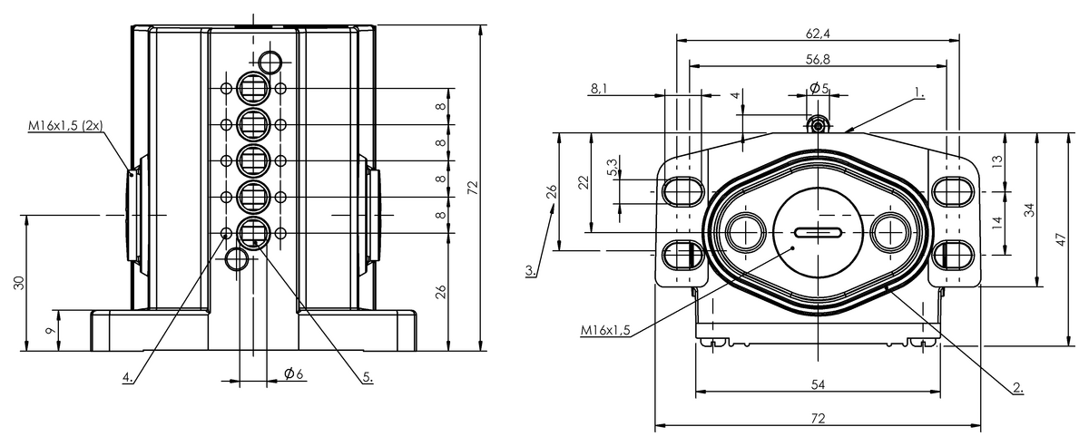 Mechanical multiple position limit switches with positive opening