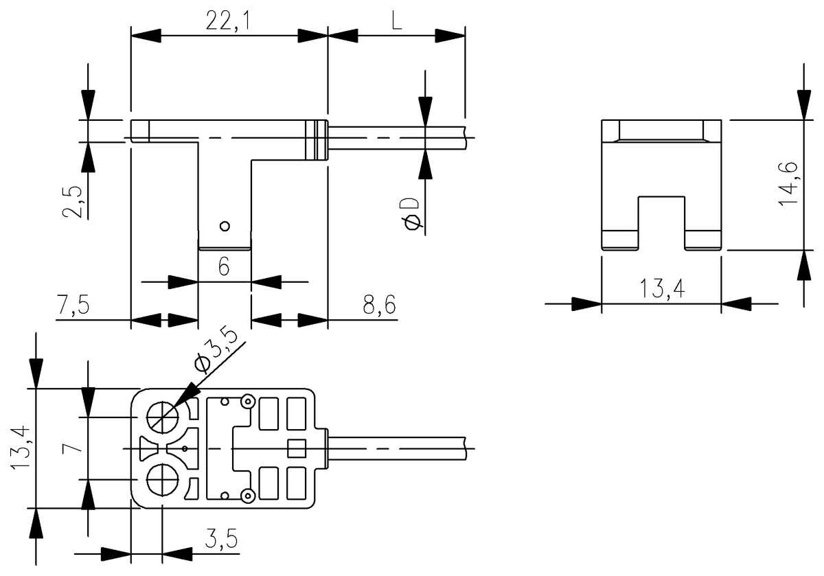 Fork sensors plastic