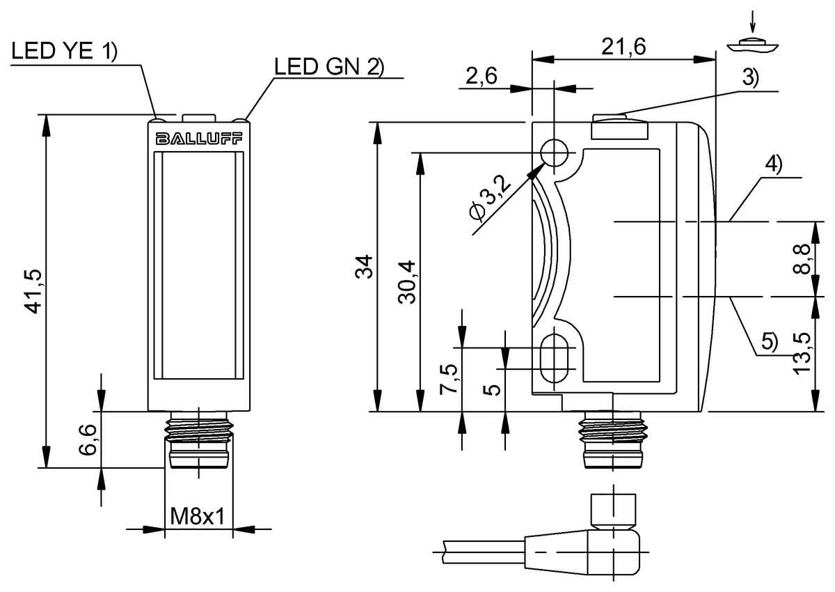 Diffuse sensors