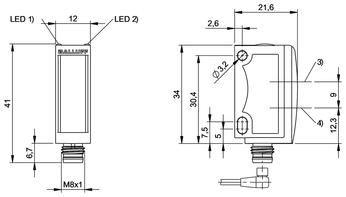 Diffuse sensors