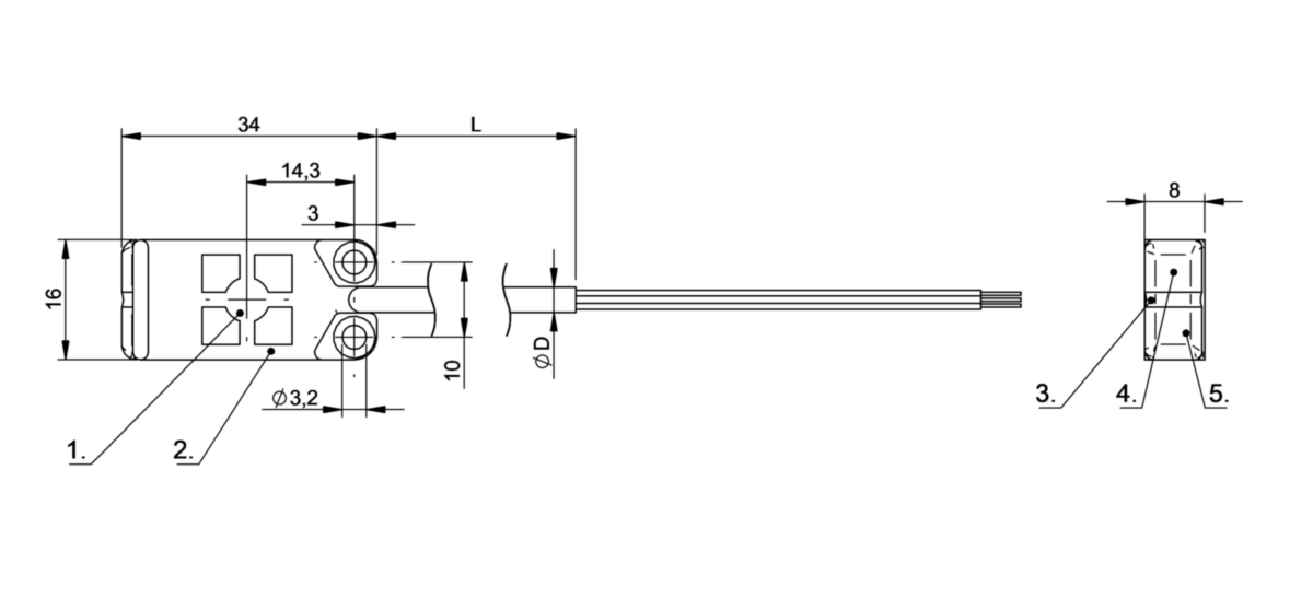 Capacitive proximity switches for object detection