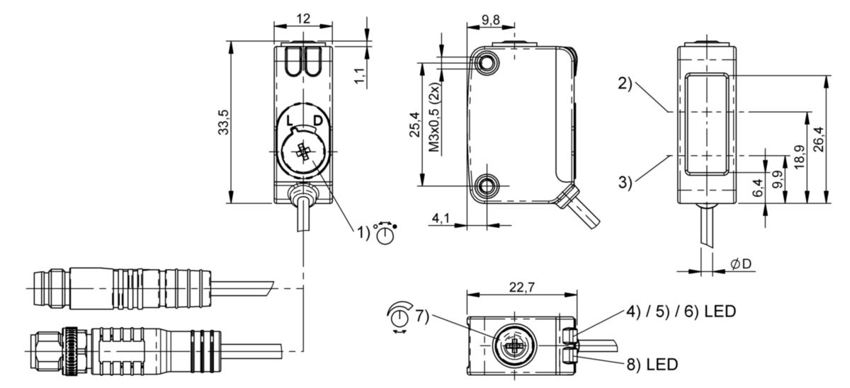 Retroreflective sensors