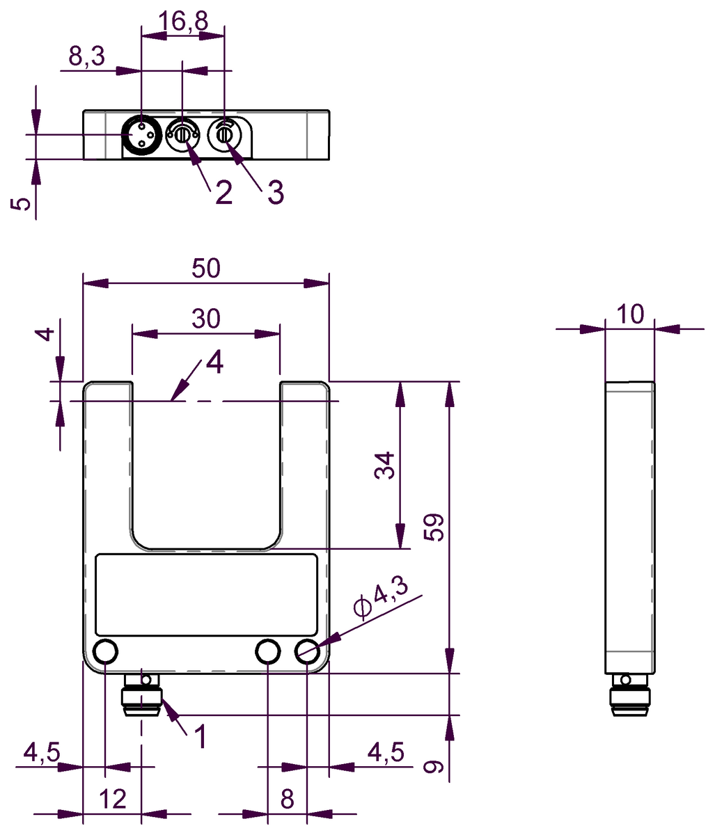 Fork sensors and angle sensors