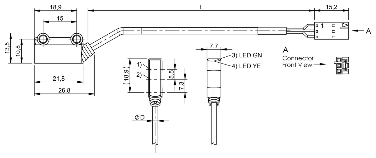 Diffuse sensors