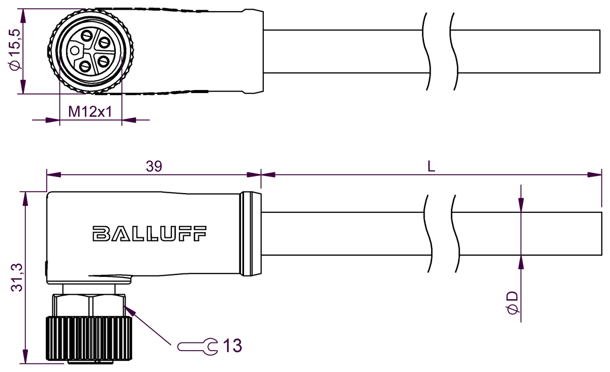 Single-ended cordsets