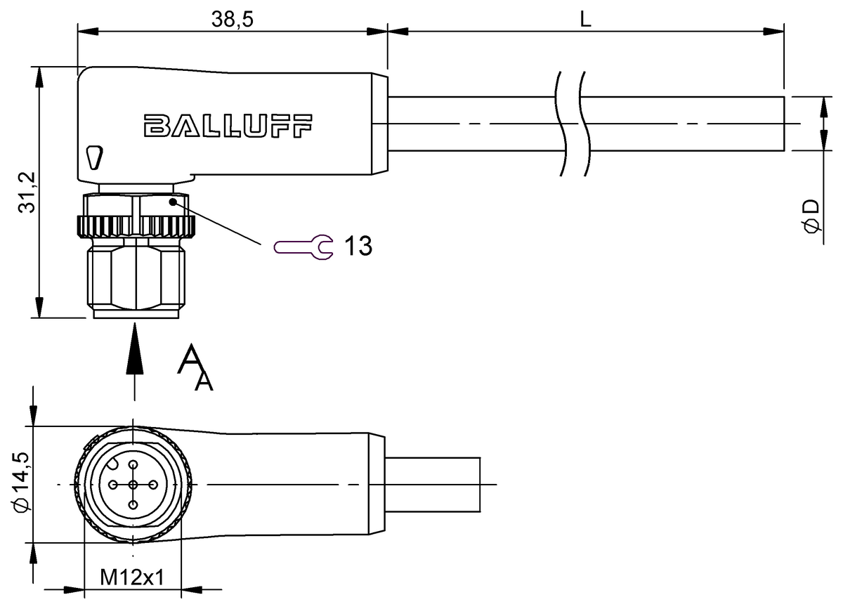 Single-ended cordsets