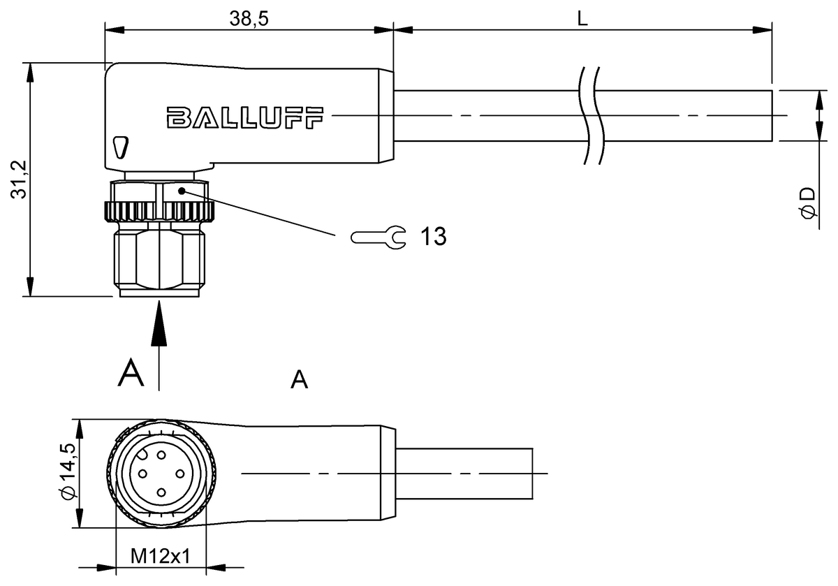 Single-ended cordsets