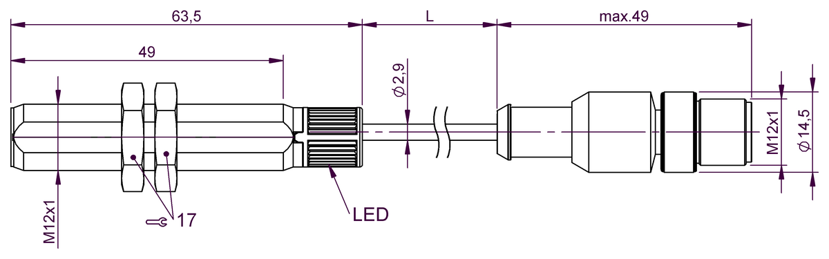 Inductive proximity switches and proximity sensors