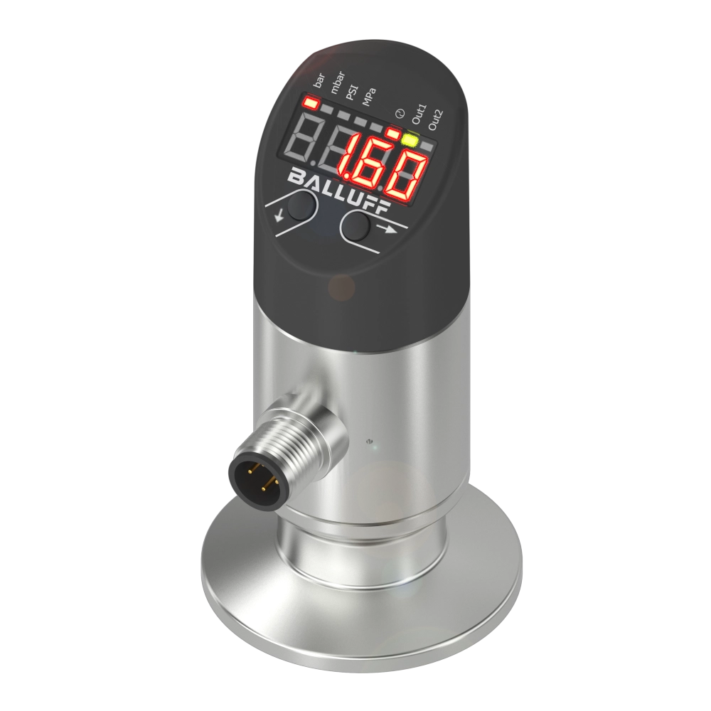 Front flush pressure sensors
