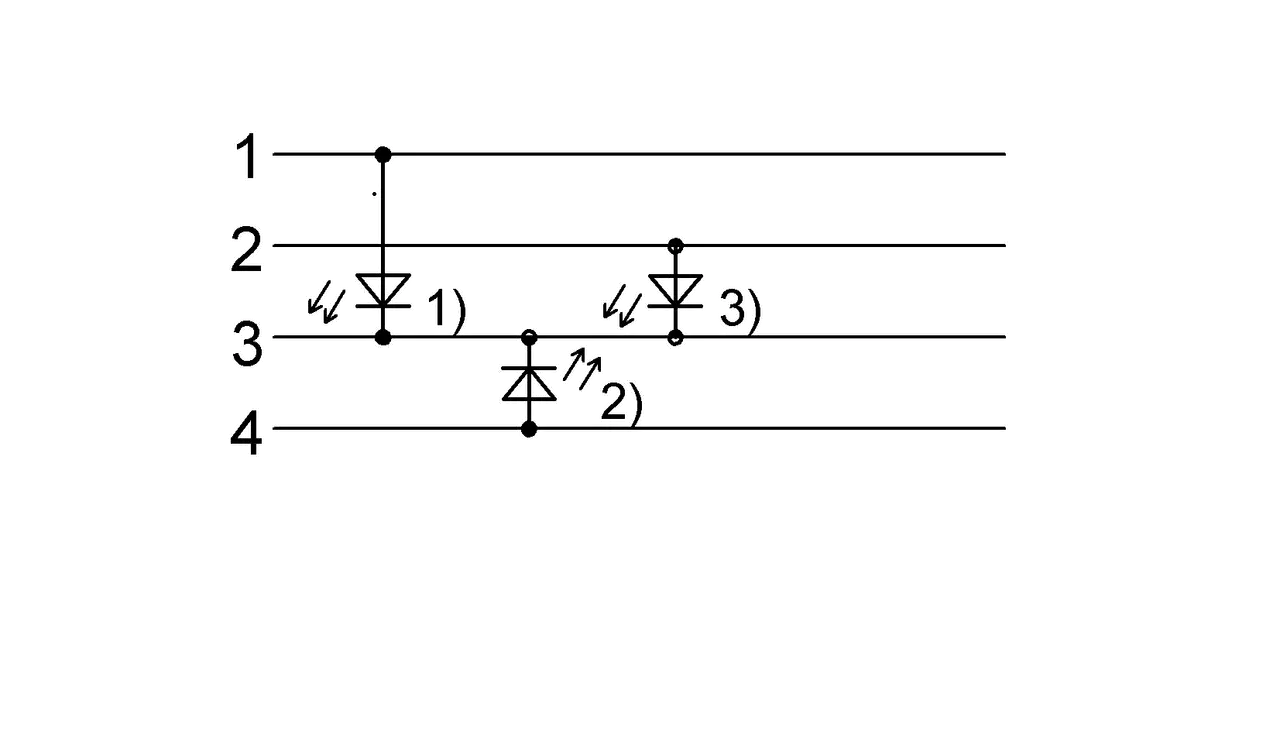 1) LED绿色 = 运行显示 2) LED黄色 = 功能 3) LED红色 = 功能